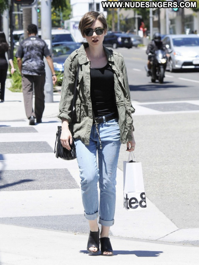 Lily Collins Beverly Hills Paparazzi Beautiful Posing Hot Celebrity Lily Collins Beverly Hills Paparazzi Beautiful Posing Hot Celebrity