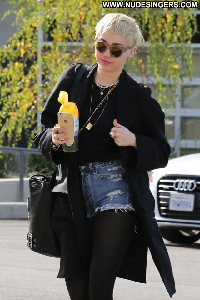 Miley Cyrus Studio City Babe Paparazzi Posing Hot Beautiful Shorts