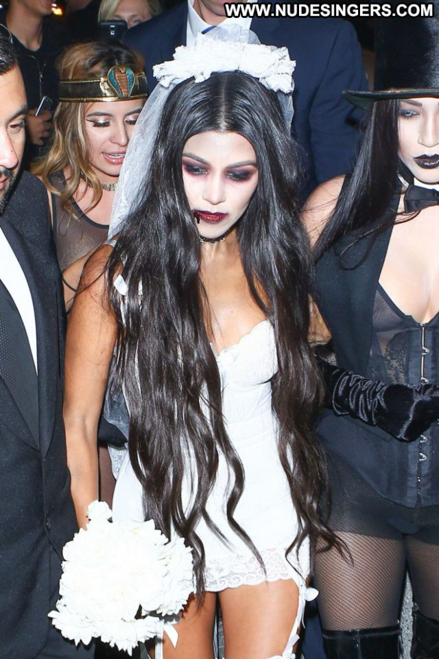 Kourtney Kardashian Halloween Party Boots Celebrity Beautiful