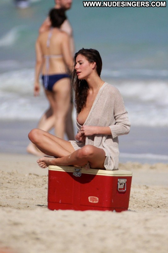 Alejandra Guilmant The Beach Model Posing Hot Beach Topless Beautiful