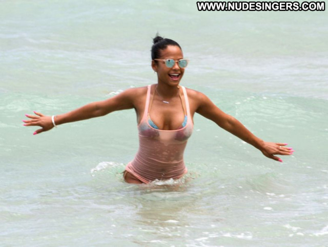 Christina Milian No Source Candids Babe Posing Hot Bikini Celebrity