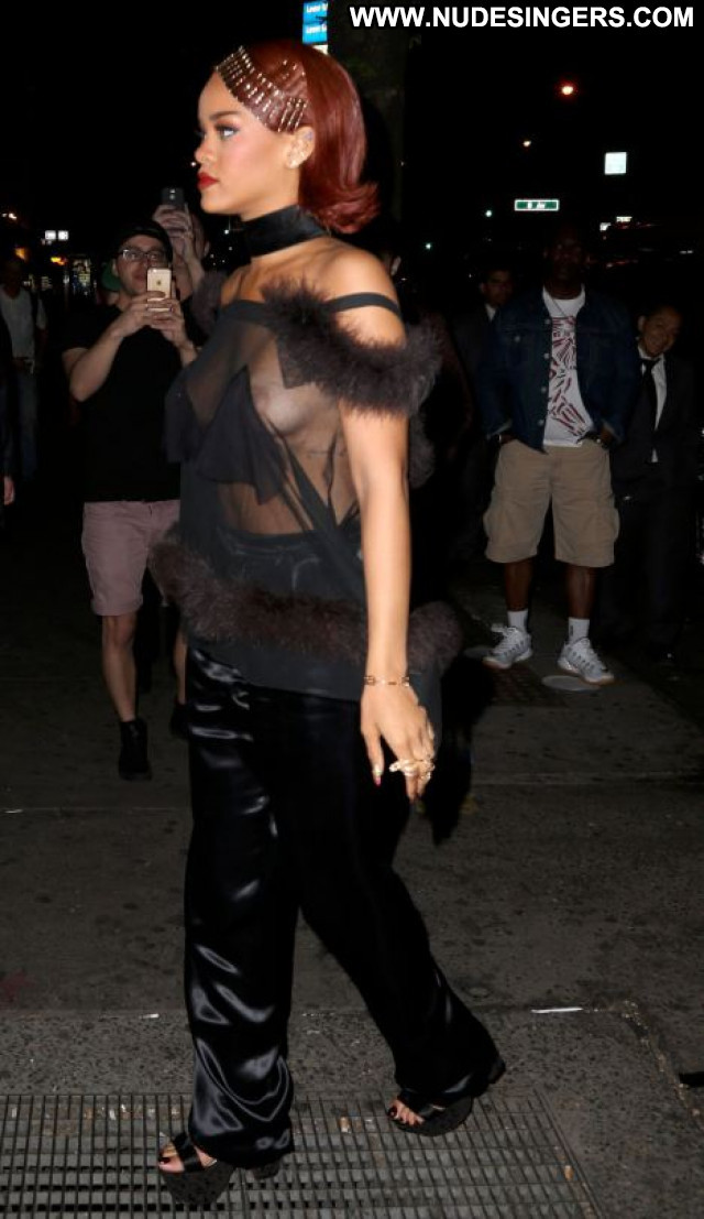 Rihanna No Source Party Candids Beautiful See Through Celebrity