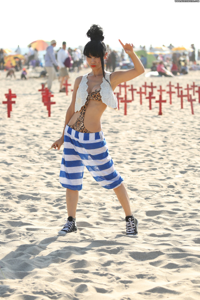Bai Ling The Beach Beach Celebrity Posing Hot Chinese Babe Sexy