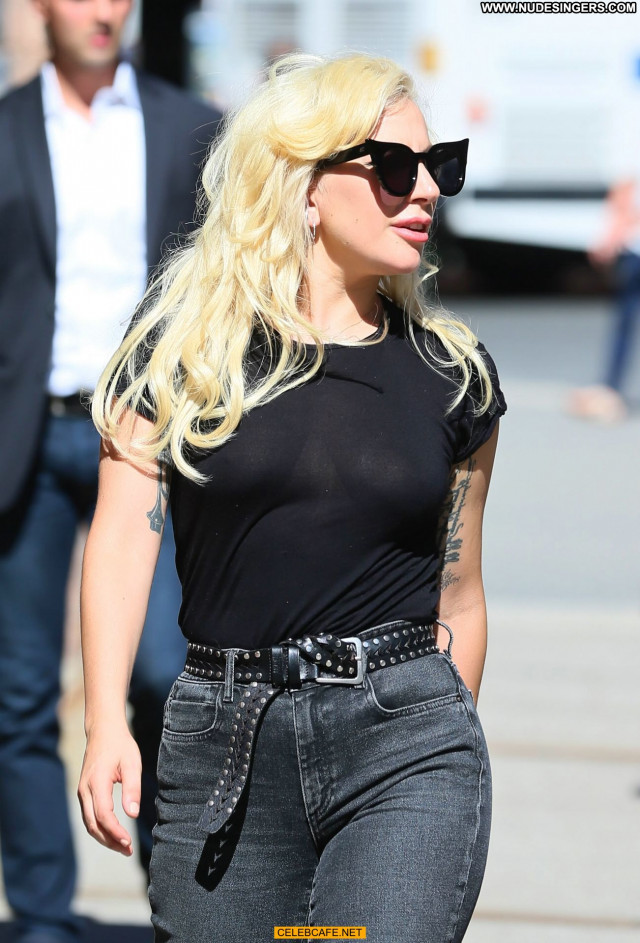 Lady Gaga New York Gag Posing Hot Babe New York Beautiful See Through