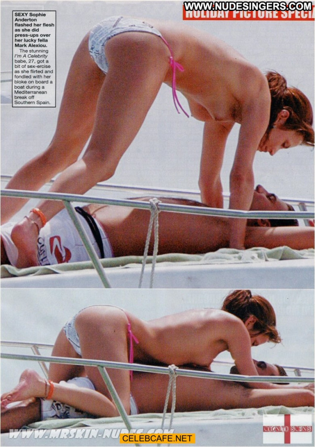 Sophie Anderton No Source  Celebrity Topless Yacht Babe Posing Hot