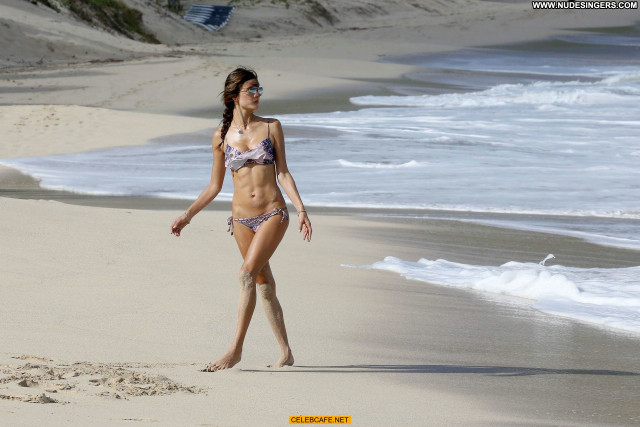Alessandra Ambrosio St Barts Bar Posing Hot Babe Beautiful Bikini
