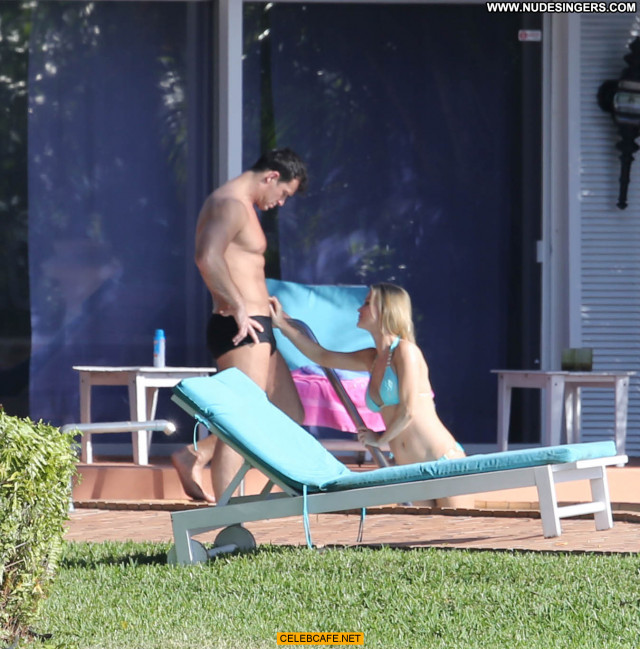 Joanna Krupa Miami Beach Celebrity Bikini Beach Pool Beautiful Babe