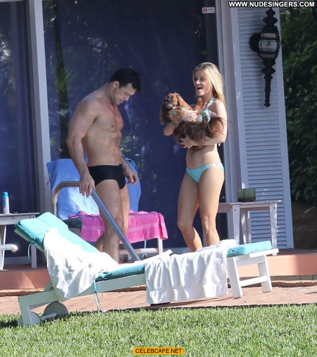 Joanna Krupa Miami Beach Celebrity Beautiful Bikini Beach Pool Babe
