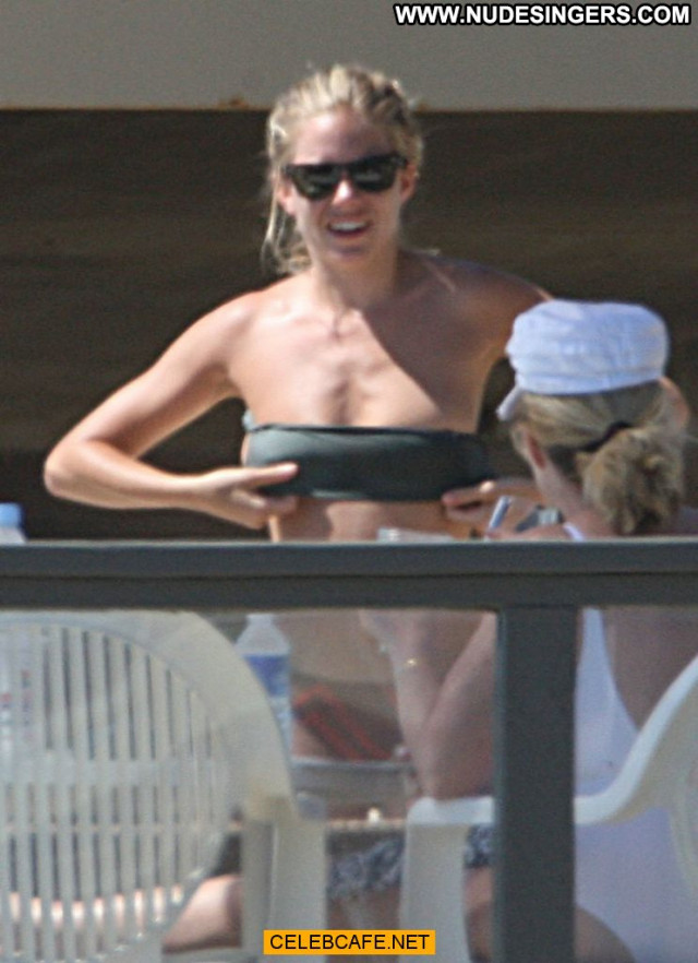 Sienna Miller No Source Celebrity Bikini Babe Toples Posing Hot