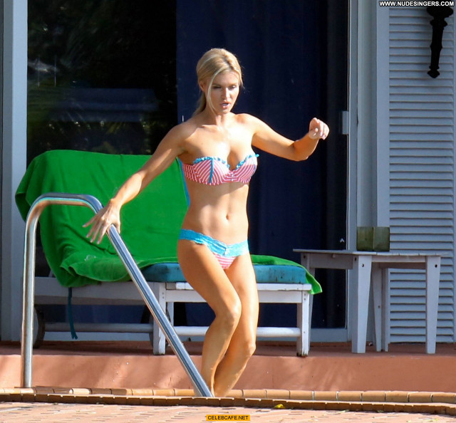 Joanna Krupa Miami Beach Celebrity Beach Kissing Bikini Beautiful