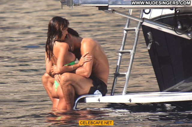 Belen Rodriguez Babe Candid Toples Beautiful Yacht Topless