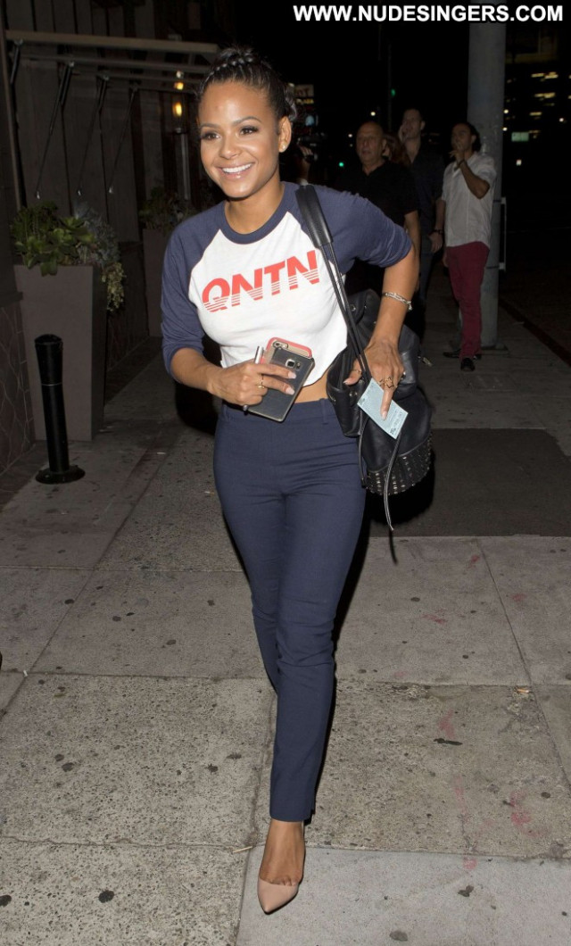 Christina Milian West Hollywood Hollywood Babe Restaurant Celebrity