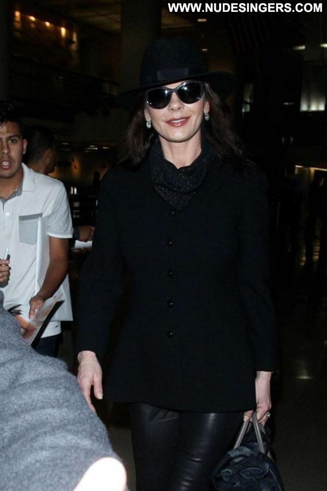 Catherine Zeta Jones Lax Airport Lax Airport Beautiful Leather Posing