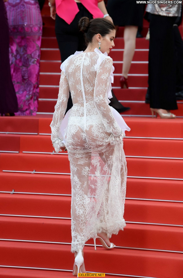 Sara Sampaio Cannes Film Festival Posing Hot Babe See Through