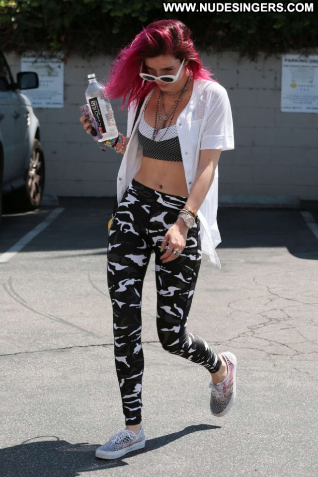 Bella Thorne Studio City Pants Celebrity Yoga Posing Hot Paparazzi