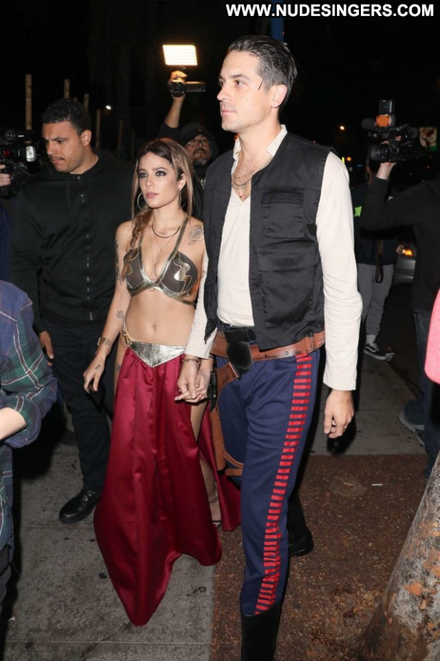 Halsey Halloween Party Posing Hot Hollywood Halloween Paparazzi