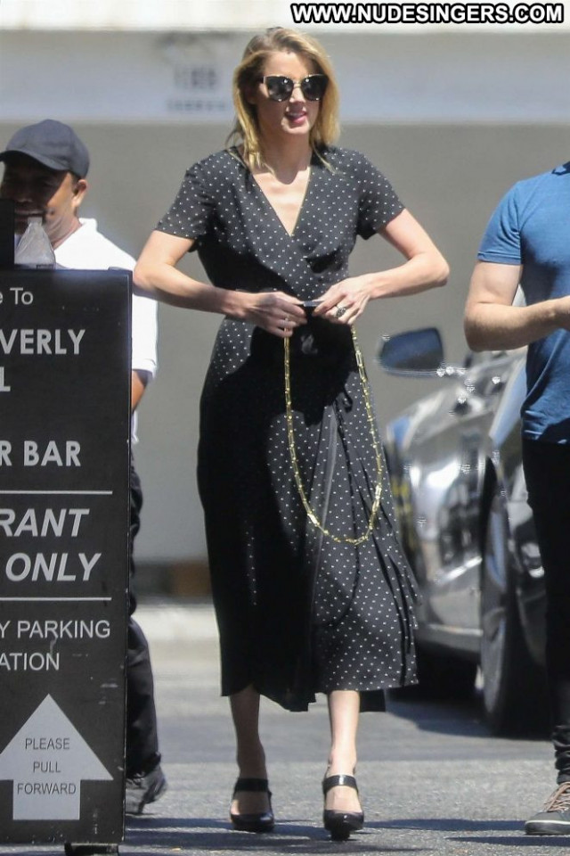 Amber Heard Beverly Hills  Beautiful Bar Paparazzi Celebrity Babe