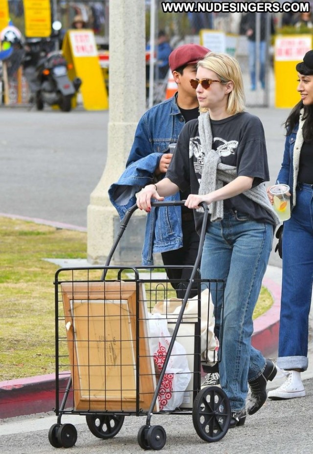 Emma Roberts Los Angeles Babe Paparazzi Beautiful Posing Hot Angel