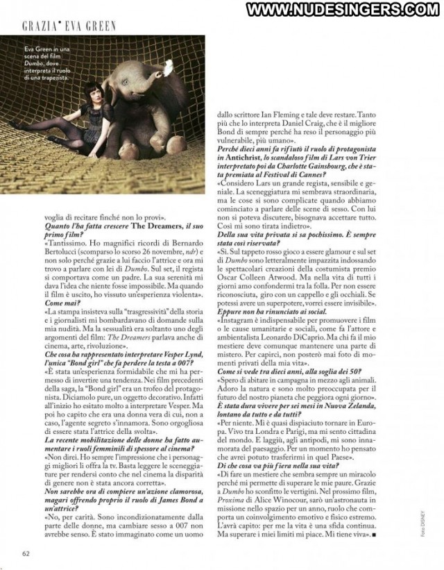 Eva Green No Source Magazine Italy Posing Hot Paparazzi Celebrity