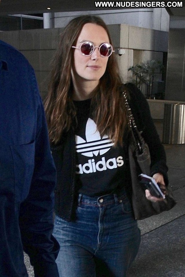 Keira Knightley Lax Airport Lax Airport Celebrity Angel Paparazzi