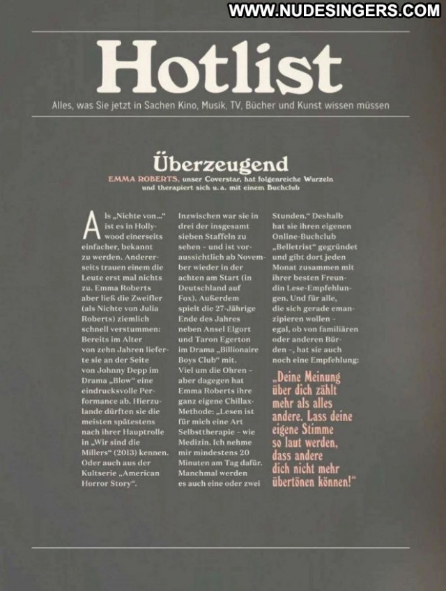 Emma Robert No Source Glamour Babe Beautiful German Germany Posing