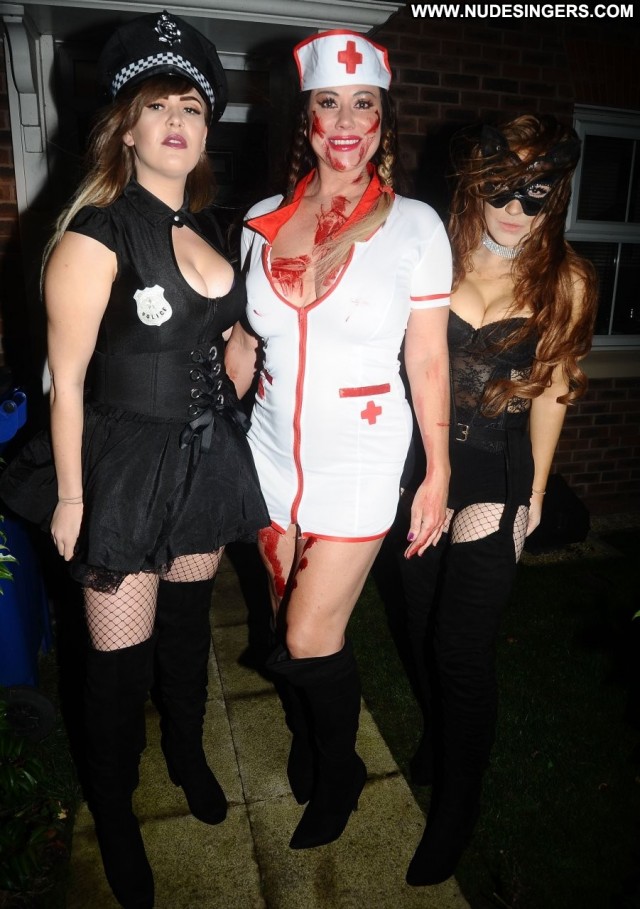 Lisa Appleton Halloween Party Sexy Boobs Beautiful Nurse Bus Big