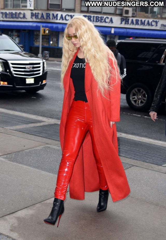 Iggy Azalea No Source Leather Paparazzi Pants Babe Posing Hot