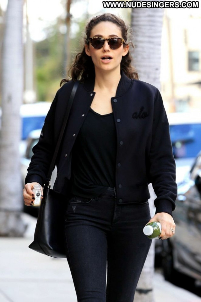 Emmy Rossum Beverly Hills Beautiful Paparazzi Babe Celebrity Posing